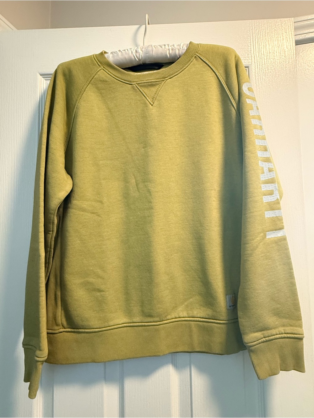 Ladies Olive Green Crewneck Carhartt